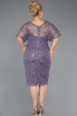 Robe De Invitation Grande Taille Midi Lavande ABK2372