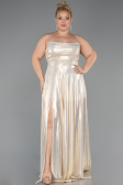 Robe De Graduation Grande Taille Longue Or ABU5357