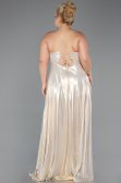 Robe De Graduation Grande Taille Longue Or ABU5357