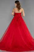 Robe Haute Couture Longue Rouge ABU5459
