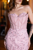 Robe de Fiançailles Design Personnalisé Longue Poudre ABU5458