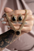 Set d'Accessoires Noir-Or UK966