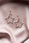 Boucle d'Oreille Or-Rose séchée UK928