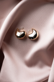 Boucle d'Oreille Or-Rose séchée UK943