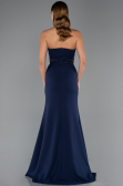 Robe de Soirée Longue Bleu Marine ABU5476