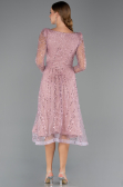 Robe de Cérémonie Midi Perlé Poudre ABK2469