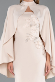 Robe Queue de Poisson Longue Beige ABU5485