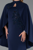 Robe Queue de Poisson Longue Bleu Marine ABU5485