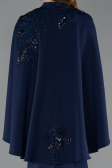 Robe Queue de Poisson Longue Bleu Marine ABU5485