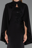 Robe Queue de Poisson Longue Noir ABU5485
