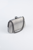 Sac de Soirée Luxe Coupe Au Laser Platine SH860