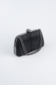 Sac de Soirée Luxe Coupe Au Laser Noir SH860