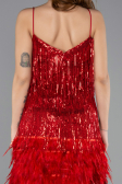 Robe De Cérémonie Courte Rouge ABK1629
