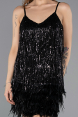 Robe de Cérémonie Courte Noir ABK1629