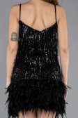 Robe de Cérémonie Courte Noir ABK1629