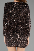 Tenue de Soirée Mini Velours à Paillettes Cuivre ABK2477