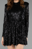 Tenue de Soirée Courte Noir ABK2480