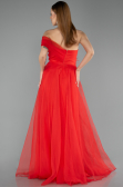 Robe de Soirée Longue Rouge ABU5528