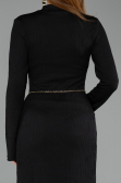 Robe De Soirée Midi Noir ABK2485