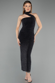 Robe de Cérémonie Midi Noir ABK2489
