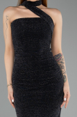 Robe de Cérémonie Midi Noir ABK2489