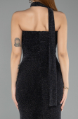 Robe de Cérémonie Midi Noir ABK2489