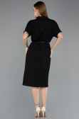 Robe de Cérémonie Midi Noir ABK2494