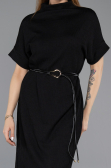 Robe de Cérémonie Midi Noir ABK2494