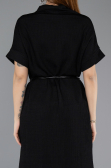 Robe de Cérémonie Midi Noir ABK2494