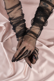 Gants de Mariage Noir SD6021