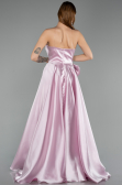Robe de Soirée Longue Satin Poudre ABU5541