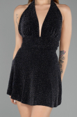 Robe de Cérémonie Mini Noir ABK2490