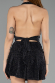 Robe de Cérémonie Mini Noir ABK2490