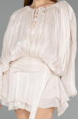 Tenue de Soirée Mini Mousseline Beige ABK2499