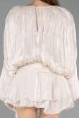 Tenue de Soirée Mini Mousseline Beige ABK2499