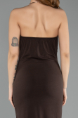 Robe De Soirée Midi Brun ABK2495