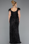 Robe De Soirée Grande Taille Longue Noir ABU5182