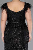 Robe De Soirée Grande Taille Longue Noir ABU5182