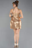 Robe De Soirée Mini Or ABK2201