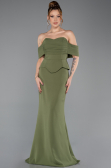 Robe de Soirée Longue Kaki ABU5559