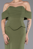 Robe de Soirée Longue Kaki ABU5559