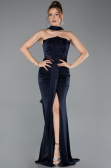 Robe de Soirée Longue Bleu Marine ABU5560