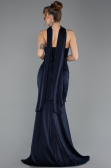 Robe de Soirée Longue Bleu Marine ABU5560