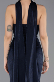 Robe de Soirée Longue Bleu Marine ABU5560