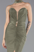 Robe de Soirée Longue Kaki ABU5561