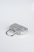 Sac de Soirée Luxe Pierreux Argent SH839