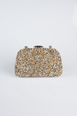 Sac de Soirée Pierreux Or SH839
