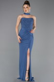 Robe de Soirée Longue Indigo ABU5564