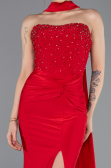 Robe de Soirée Longue Rouge ABU5564