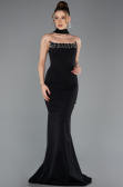 Robe Queue de Poisson Longue Noir ABU5566